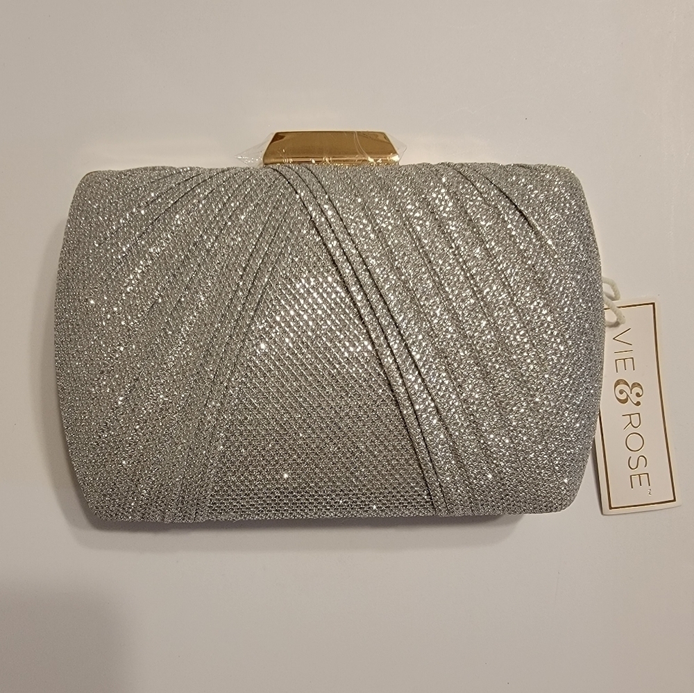 NWT Vie & Rose Shimmer Clutch